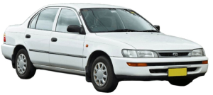Коврики в салон (2 ряда) Toyota Corolla (E100) 1997-2001 (правый руль)