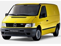 Коврики из экокожи 3D Mercedes Vito/Viano W638 1996-2003*