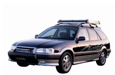 Коврики из экокожи 3D  Toyota Sprinter Carib III 1995-2002 правый руль